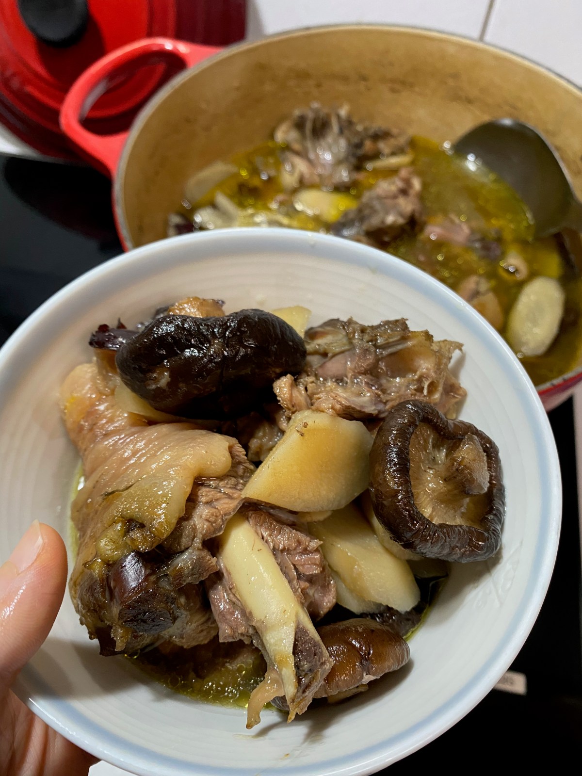 Warm food, and my first meal after being&nbsp;alone